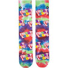 ODD Sox Mens Crew Froot Loops Tie Die