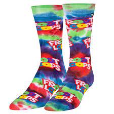 ODD Sox Mens Crew Froot Loops Tie Die