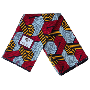 Ankara African wax print gloss finish (abstract pattern)