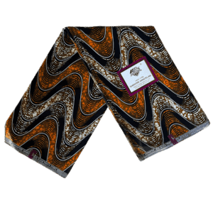 Ankara African Wax Print Gloss Finish (wavy pattern)