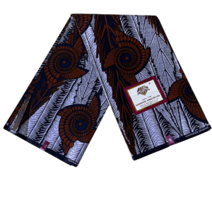 Ankara African Wax Print Gloss Finish (Spiral print)