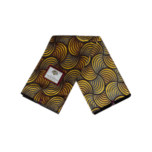 Ankara African Wax Print Gloss Finish (abstract circles with dots)